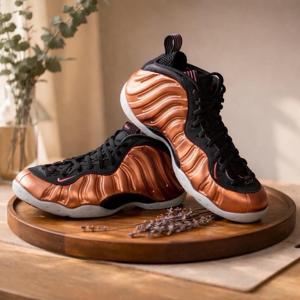 Nike Air Foamposite One 2017 Men's Copper Sneakers Size 8 Worn Once OG ALL
